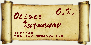 Oliver Kuzmanov vizit kartica